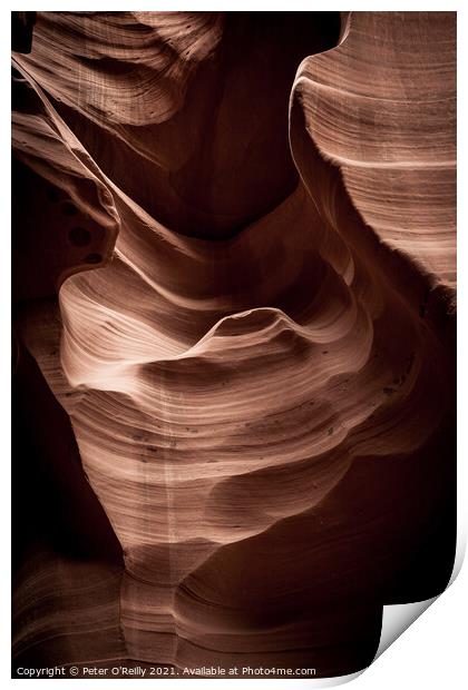 Antelope Canyon Shapes #2 Print by Peter O'Reilly