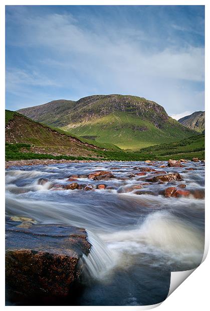 River to Loch Etive Print by Keith Thorburn EFIAP/b