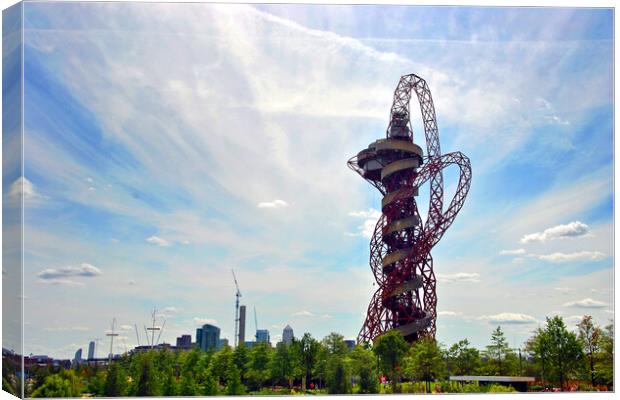 ArcelorMittal Orbit 2012 London Olympic Tower Canvas Print by Andy Evans Photos