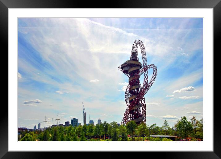 ArcelorMittal Orbit 2012 London Olympic Tower Framed Mounted Print by Andy Evans Photos