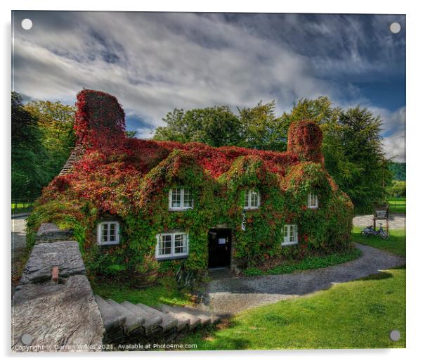 Llanrwst Tea Room Snowdonia Acrylic by Darren Wilkes