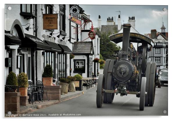 Steam Traction Engine in Parkgate Acrylic by Bernard Rose Photography