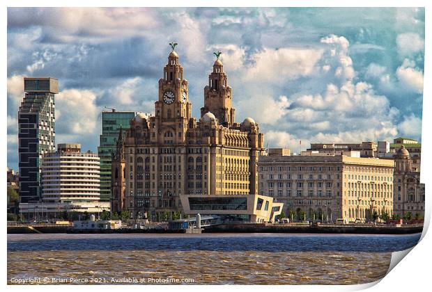 Liverpool Waterfront Print by Brian Pierce