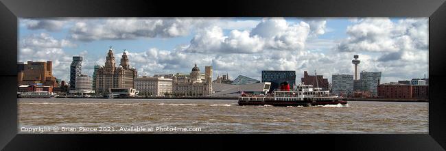 Liverpool Waterfront Panorama Framed Print by Brian Pierce