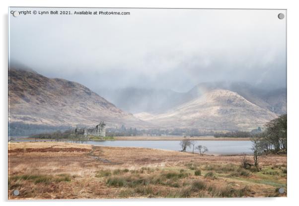 Loch Awe in the Mist Acrylic by Lynn Bolt