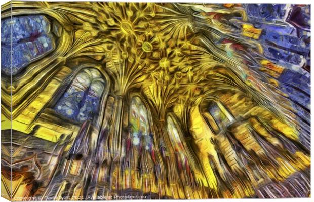 St Giles Cathedral Van Gogh Canvas Print by David Pyatt