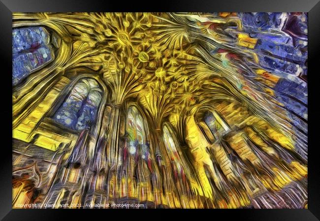 St Giles Cathedral Van Gogh Framed Print by David Pyatt