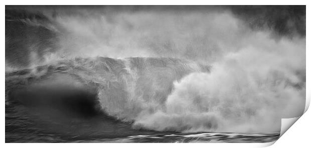 Waves Of Cornwall Print by Clive Eariss