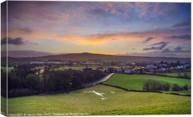 Sunrise over Benson Knott Canvas Print by Jonny Gios