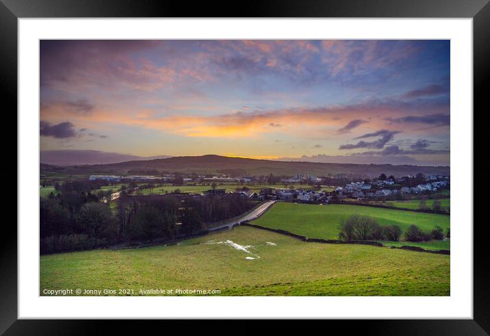 Sunrise over Benson Knott Framed Mounted Print by Jonny Gios