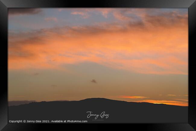 Sunrise over Benson Knott  Framed Print by Jonny Gios