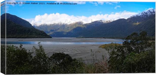 Haast Valley Panorama, New Zealand Canvas Print by Steven Ralser