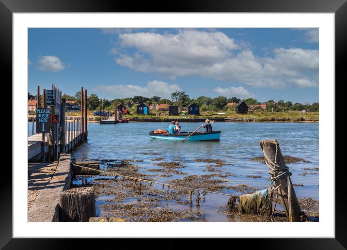 Serene Southwold Ferry Crossing Framed Mounted Print by Kevin Snelling
