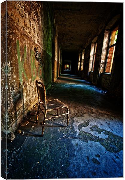 Lone Chair Canvas Print by Nathan Wright
