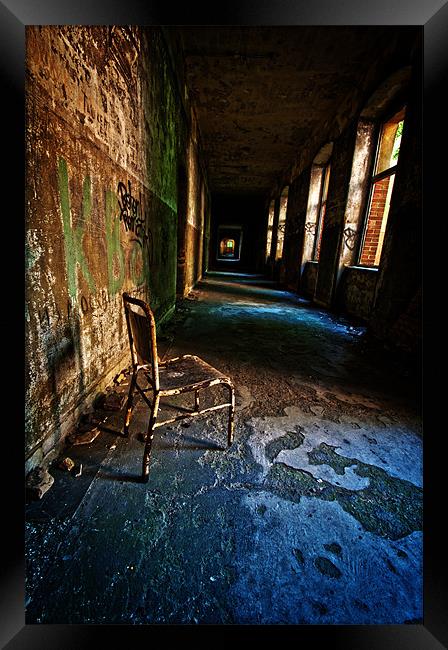 Lone Chair Framed Print by Nathan Wright