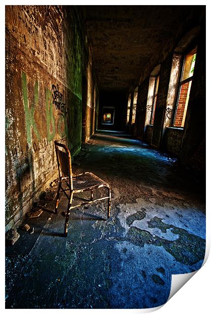 Lone Chair Print by Nathan Wright