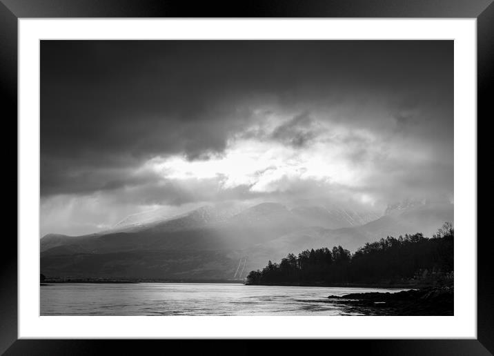 loch eil Fort William in the Scottish Highlands Framed Mounted Print by chris smith