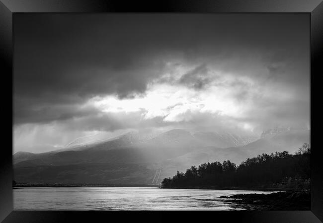 loch eil Fort William in the Scottish Highlands Framed Print by chris smith