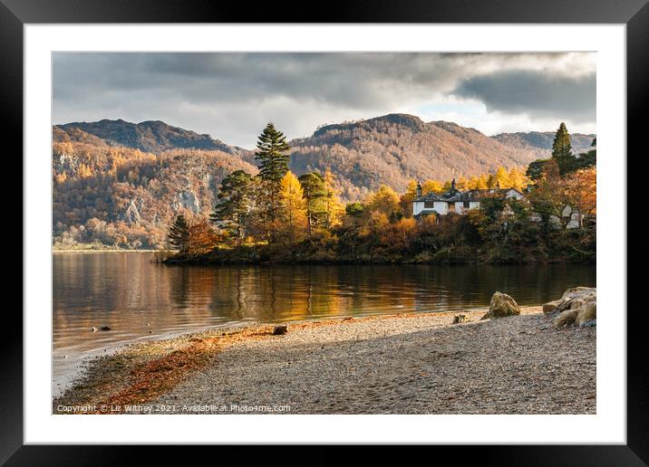 Brandlehow, Derwent Water Framed Mounted Print by Liz Withey