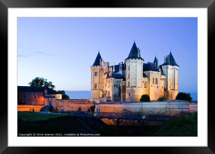 Chateau de Saumur Framed Mounted Print by Chris Warren