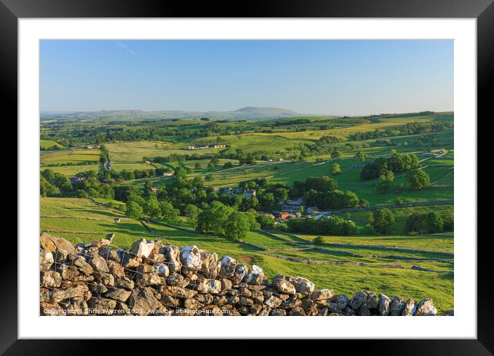 Malham Craven North Yorkshire Framed Mounted Print by Chris Warren