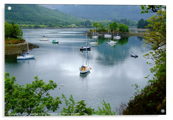 Bishops Bay Loch Leven Highland Scotland Acrylic by Chris Warren