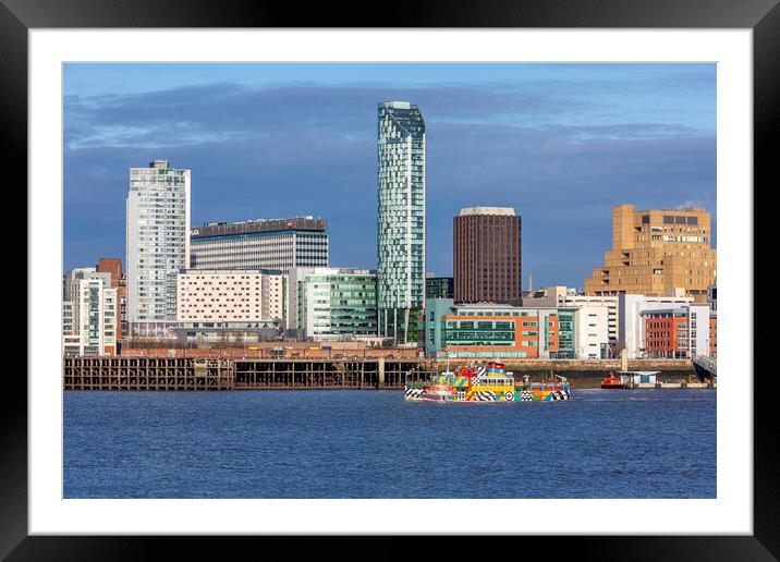 A Mersey Ferry Framed Mounted Print by David Hare