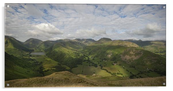 Brotherswater and Patterdale Common Acrylic by Eddie John