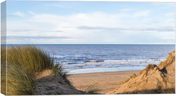 Serenity of Formby Beach Canvas Print by Jason Wells