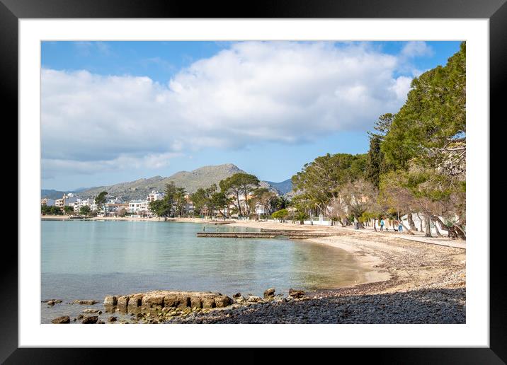 Badia de Pollensa Framed Mounted Print by Perry Johnson