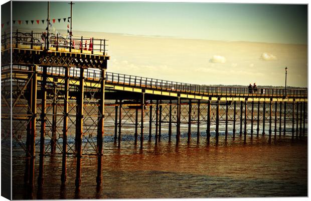 Southend on Sea Pier Essex England Canvas Print by Andy Evans Photos
