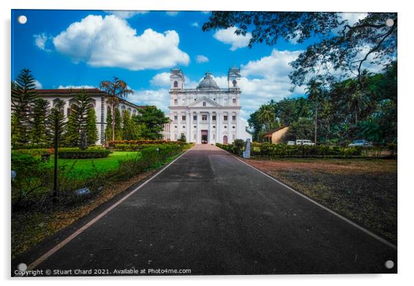 Church of St. Cajetan Goa, India Acrylic by Travel and Pixels 