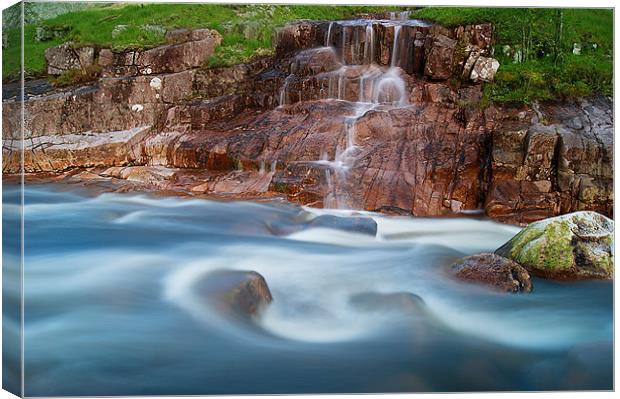 River Flowing in two directions. Canvas Print by Keith Thorburn EFIAP/b