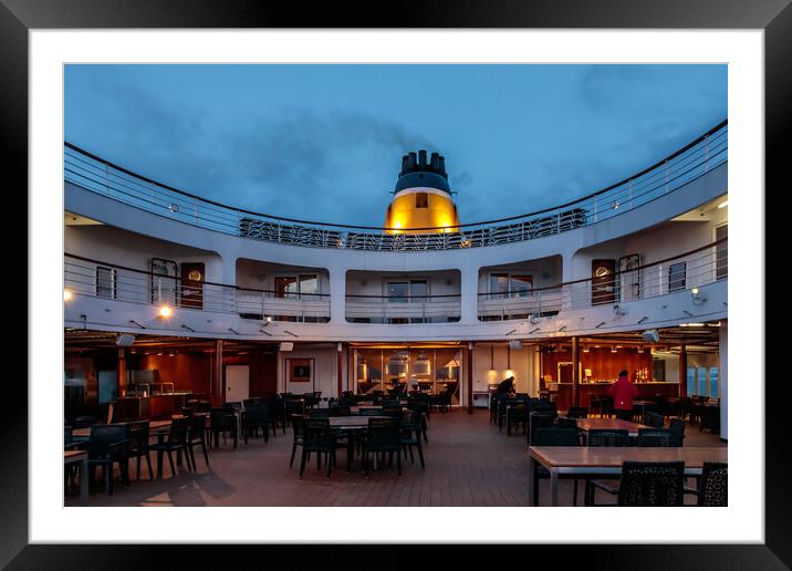 Deserted onboard bar Framed Mounted Print by Wendy Williams CPAGB