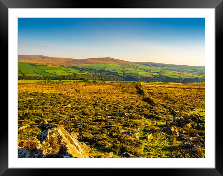 Preseli Hills, Pembrokeshire, Wales, UK Framed Mounted Print by Mark Llewellyn