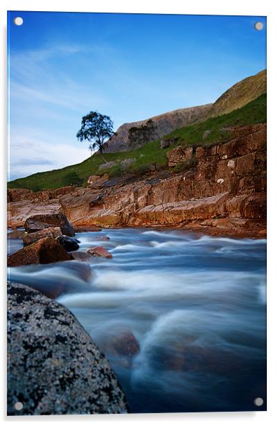 Scottish River Acrylic by Keith Thorburn EFIAP/b