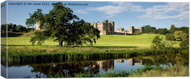 Alnwick Castle Panorama Canvas Print by Jim Jones