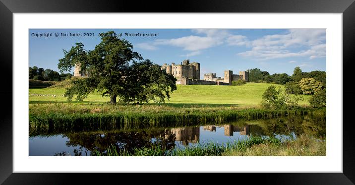 Alnwick Castle Panorama Framed Mounted Print by Jim Jones