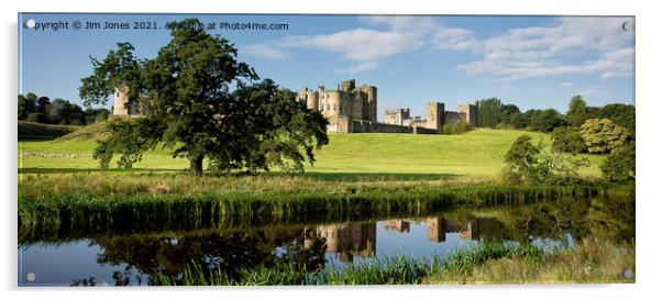 Alnwick Castle Panorama Acrylic by Jim Jones