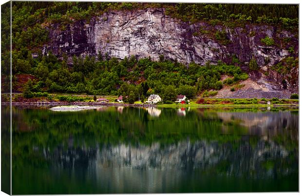 Lovatnet Lake Norway Canvas Print by colin ashworth