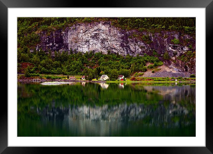 Lovatnet Lake Norway Framed Mounted Print by colin ashworth