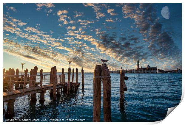 Venice bay at sunset   Print by Stuart Chard