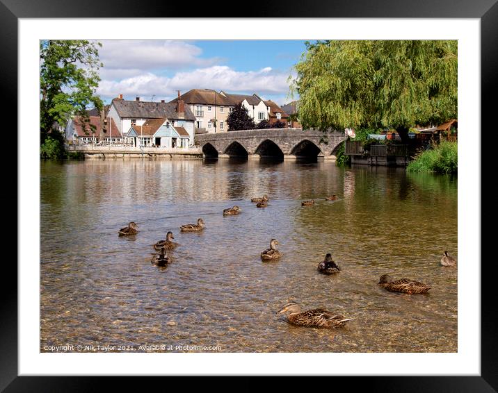 Fordingbridge, New Forest Framed Mounted Print by Nik Taylor