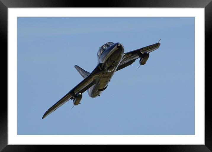 Hawker Hunter T7 Framed Mounted Print by J Biggadike