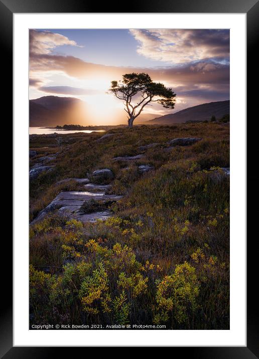 Loch Maree Scotland Framed Mounted Print by Rick Bowden