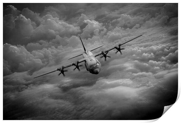 RAF C-130 Hercules Print by J Biggadike