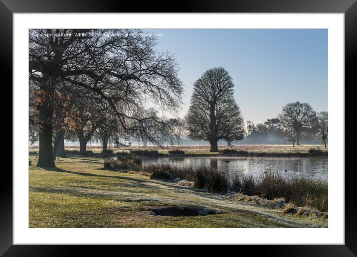 Long shadows Framed Mounted Print by Kevin White