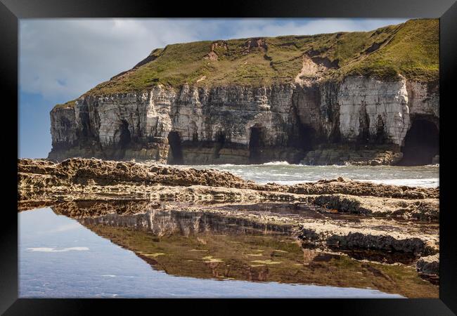 Flamborough Head to North Landing Framed Print by Kevin Snelling