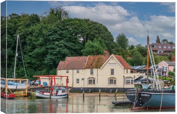 Serenity in Pin Mill Canvas Print by Kevin Snelling