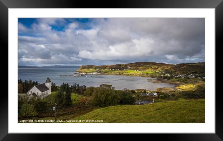 Uig Bay Isle of Skye Framed Mounted Print by Rick Bowden